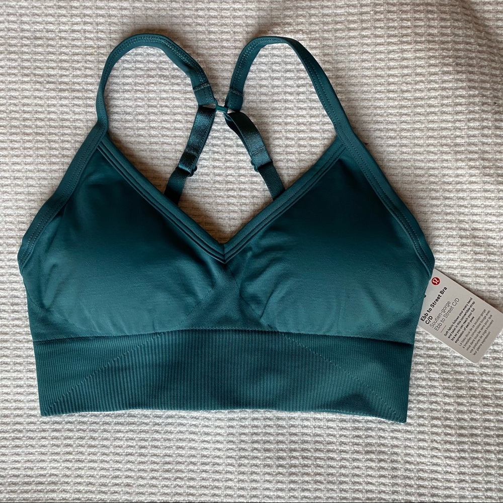 Lululemon Ebb to Street Bra C/D Desert Teal
